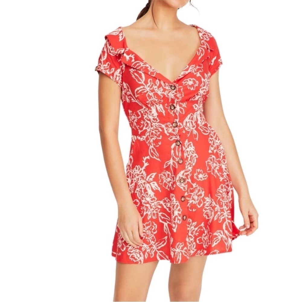 FREE PEOPLE A Thing Called Love Mini
Floral Dress NWT size 8